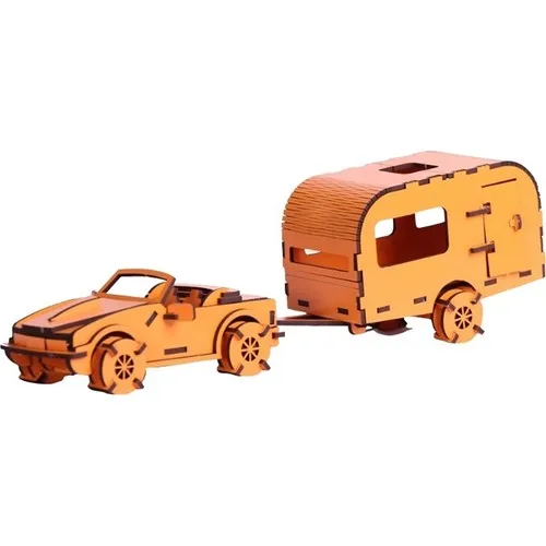 

Wood Caravan 3 Dimensional Jigsaw