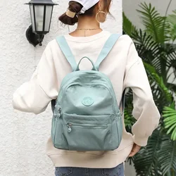 Women's Lightweight Mini Backpack Nylon Cloth Fashion Leisure Travel Schoolbag Outdoor Running Sports Fitness Bag