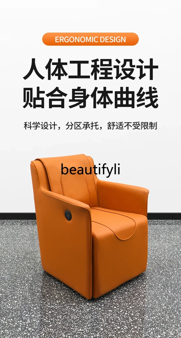 

ss D Electric Massage Chair Stylish and Simple Barber Shop Lifting Beauty Cutting Seat