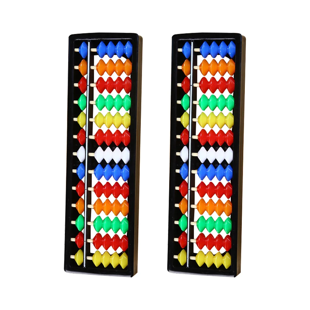 

2 Pcs Children's Abacus Educational Early Toy Math Leaning Tool Learning Kids Arithmetic Students Bead