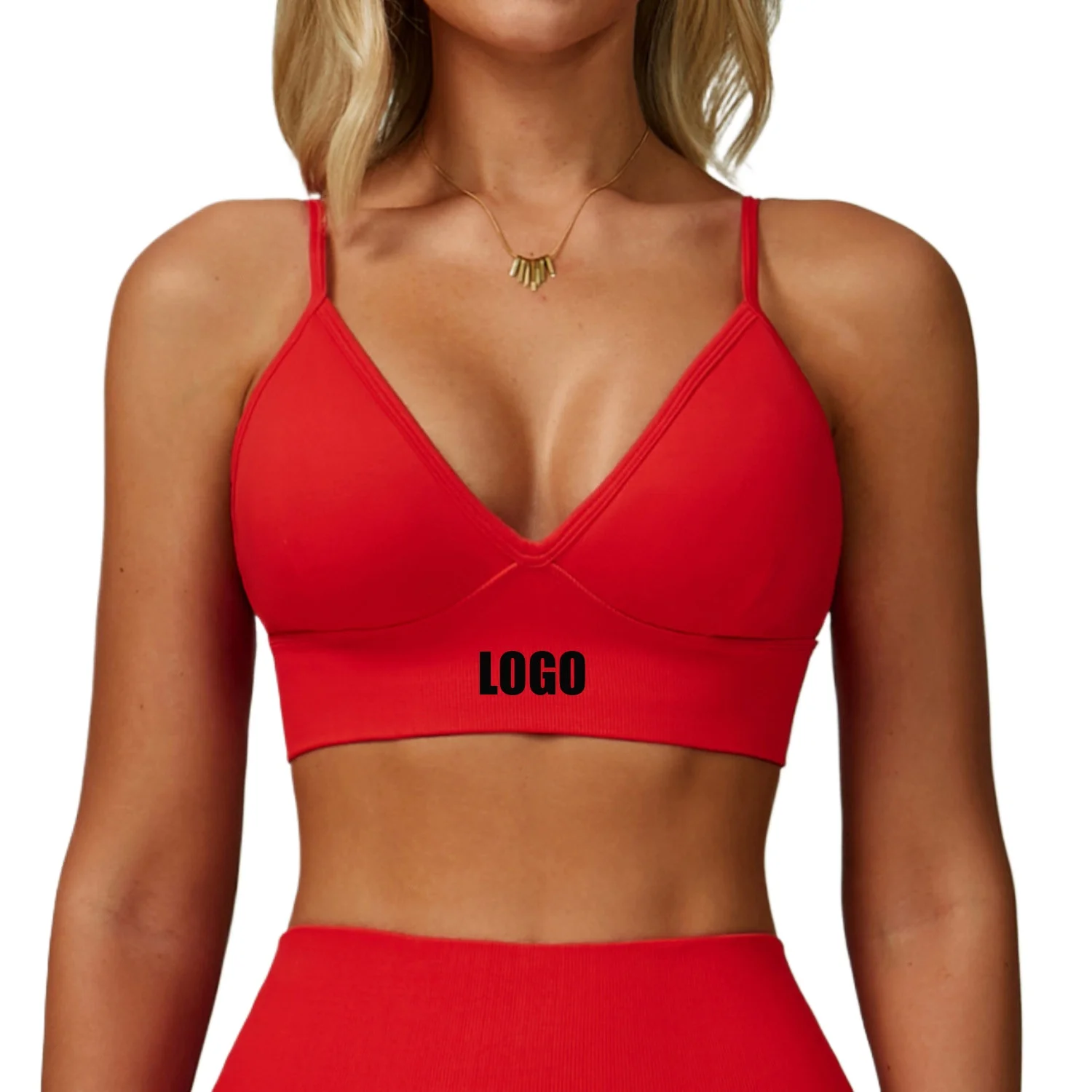 

Женский бесшовный бюстгальтер для йоги с индивидуальным логотипом, быстросохнущий спортивный топ для бега, фитнеса, йоги