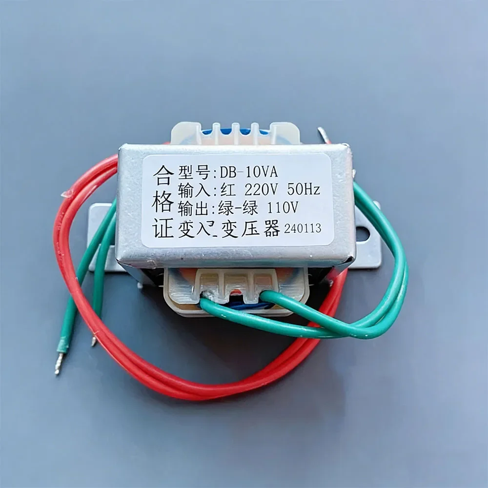 1PCPower Transformer 220V to 110V 5W/10W/20W/30W/50W/80W/100W/200W/300W/500W Step-Down Isolation Transformer EI Type Copper Wire