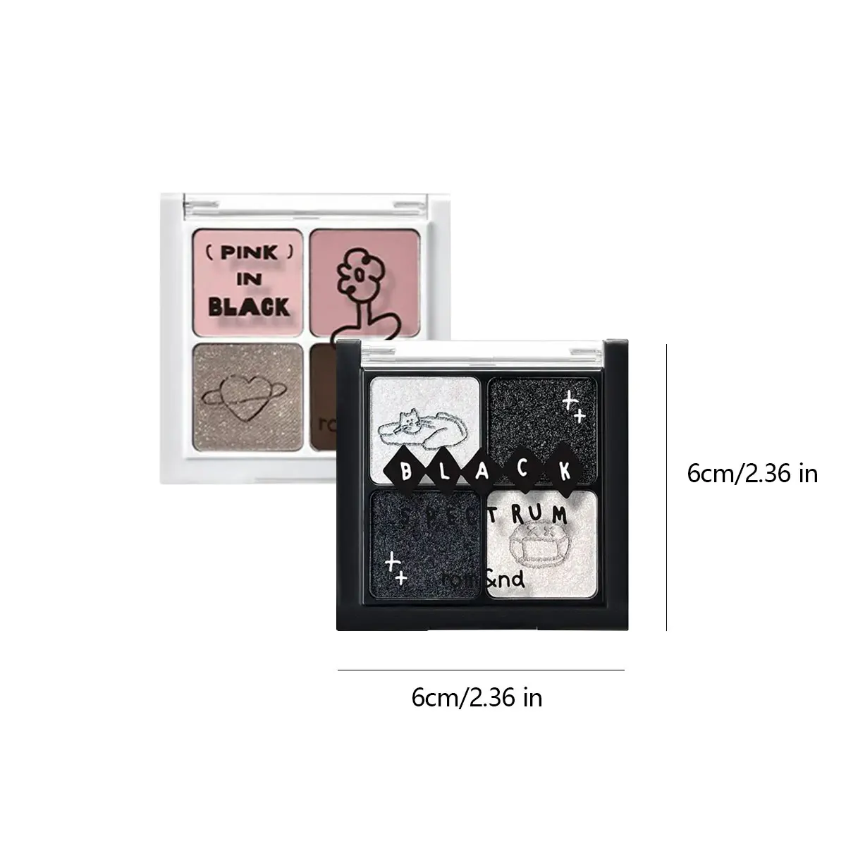 rom&nd X INAPSQUARE BETTER THAN EYES PALETTE,Fine Powder Non-Fallout,Long-Lasting Pigmentation,Sparkle,K-Beauty,Korean Makeup