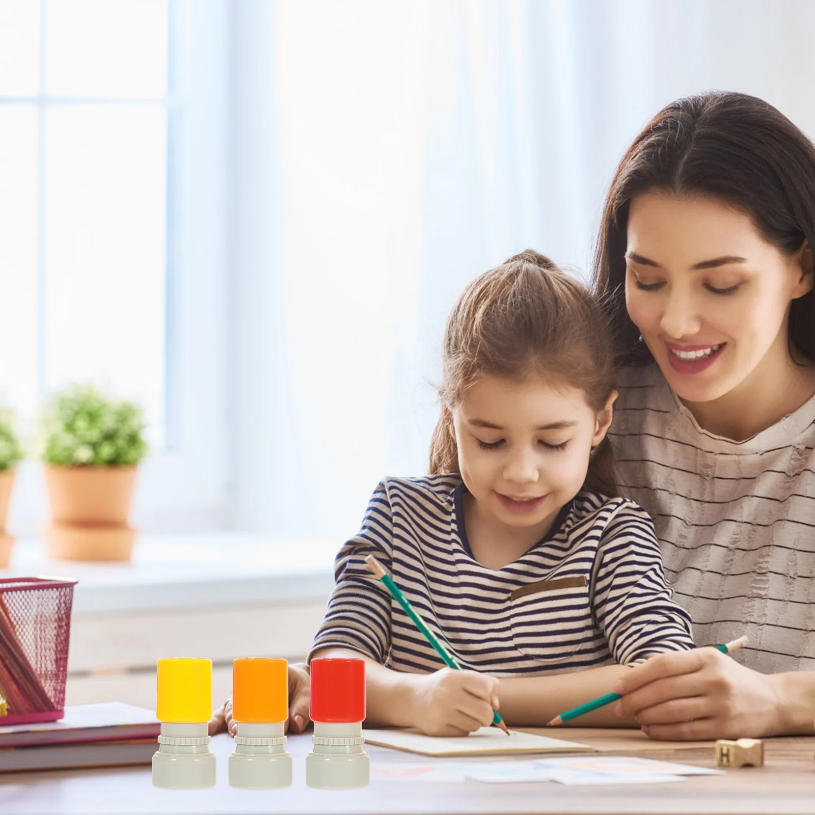 Selo de carimbo de comentário de inglês para professores, suprimentos para sala de aula para escola primária, selos para crianças