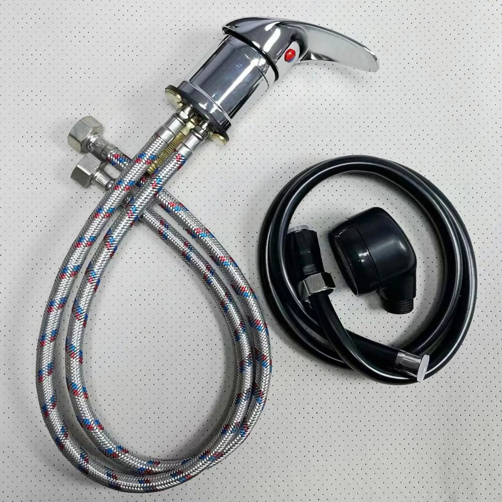 Shampoo Bowl Faucet and Sprayer Set Easy Installation for Rinse Basin Home