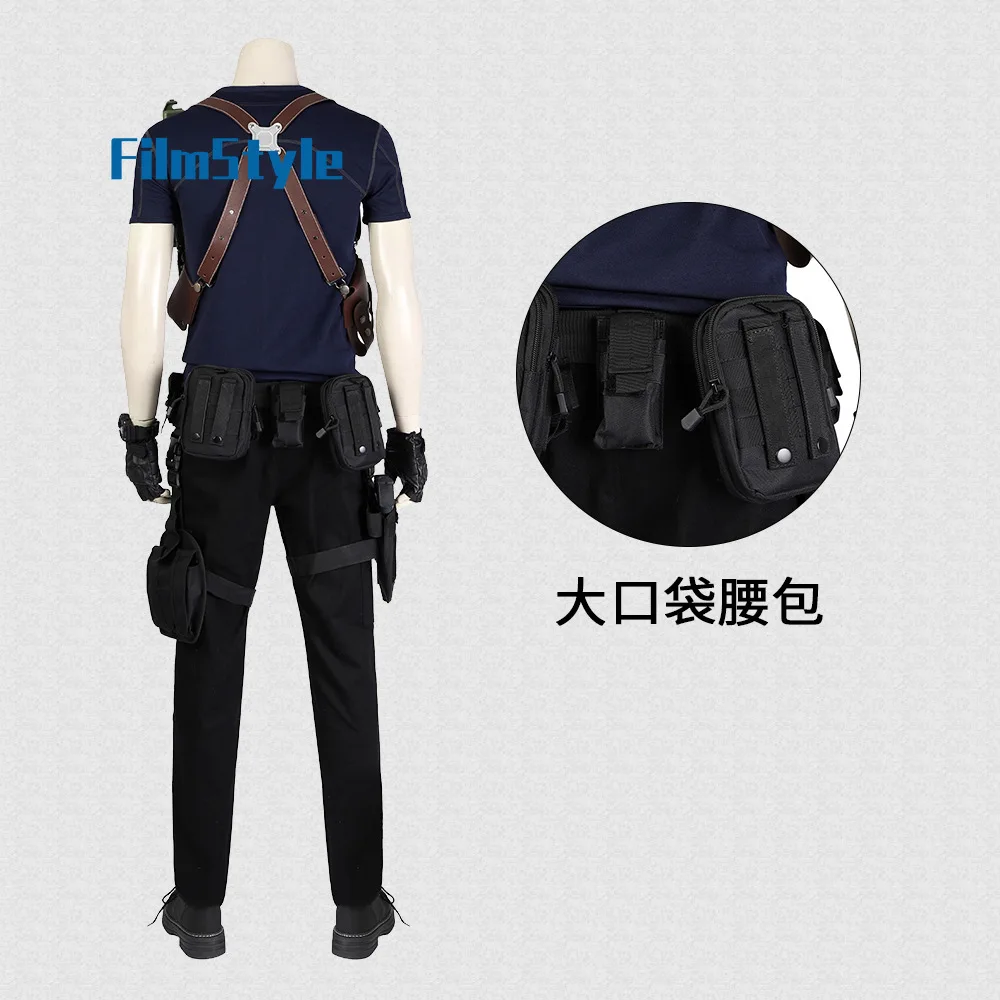 

Leon S Kennedy Cosplay Costume Uniform Halloween Carnival Party Christmas Play Role Clothes Clothing