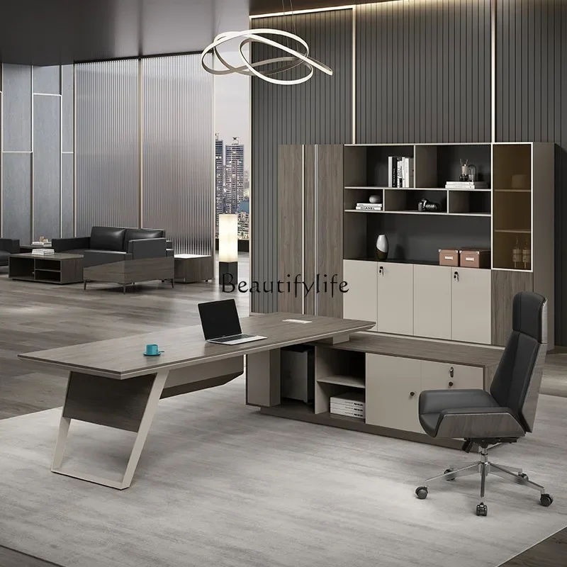 Simple Modern Boss Desk Supervisor Manager Desk Office Furniture