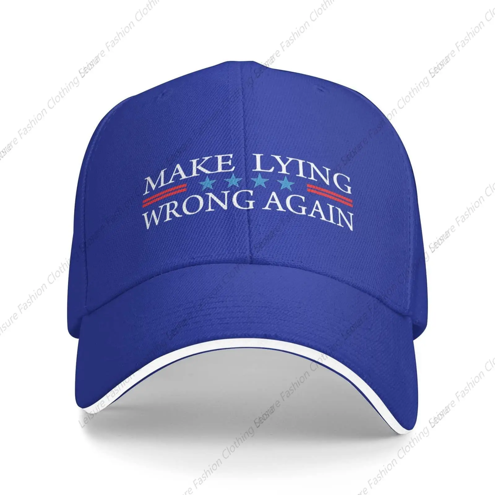 Make Lying Wrong Again Hat Men Baseball Cap Funny Caps