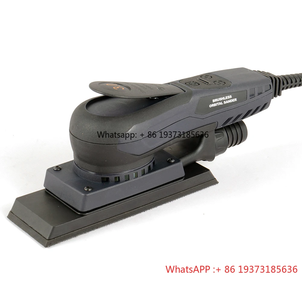 70x198 mm Dustless Eccentric Brushless Electric Random Orbital Sander Palm Sander Machine for Car Wood Sanding Polishing