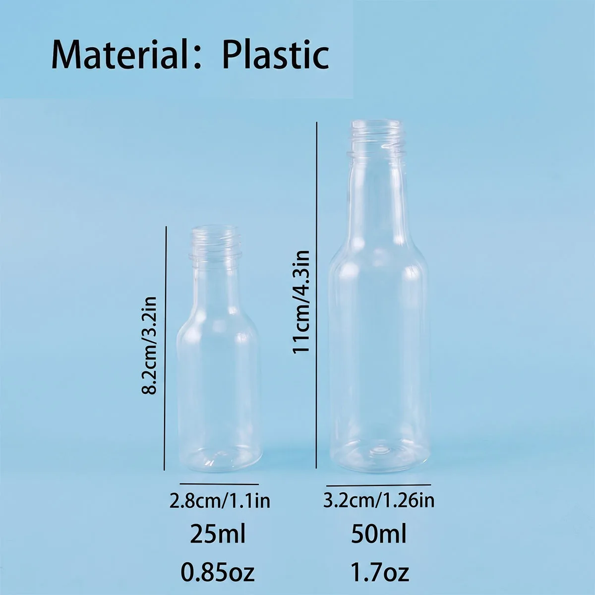 33pcs Mini Wedding Favors Bottles with caps,