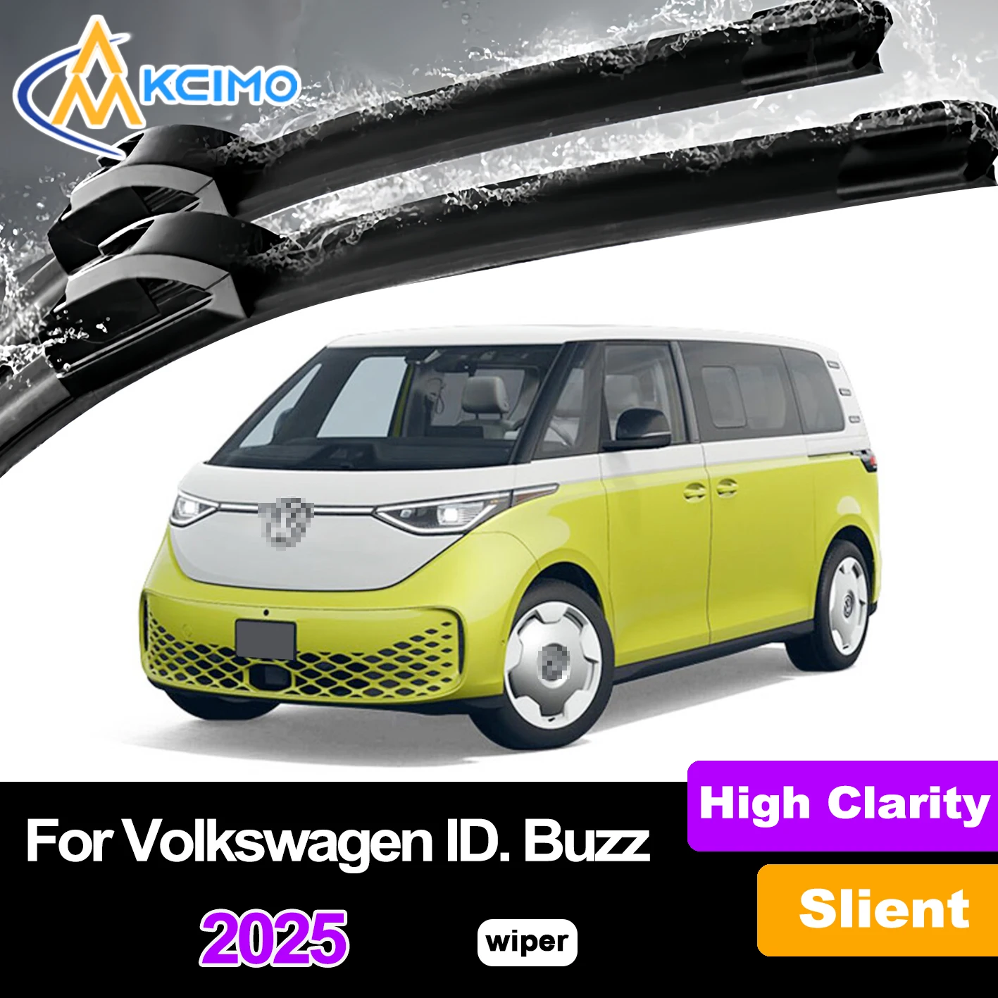 

Kcimo Front Windshield Wiper Blades For Volkswagen ID. Buzz 2025 Windscreen Window Car Accessories