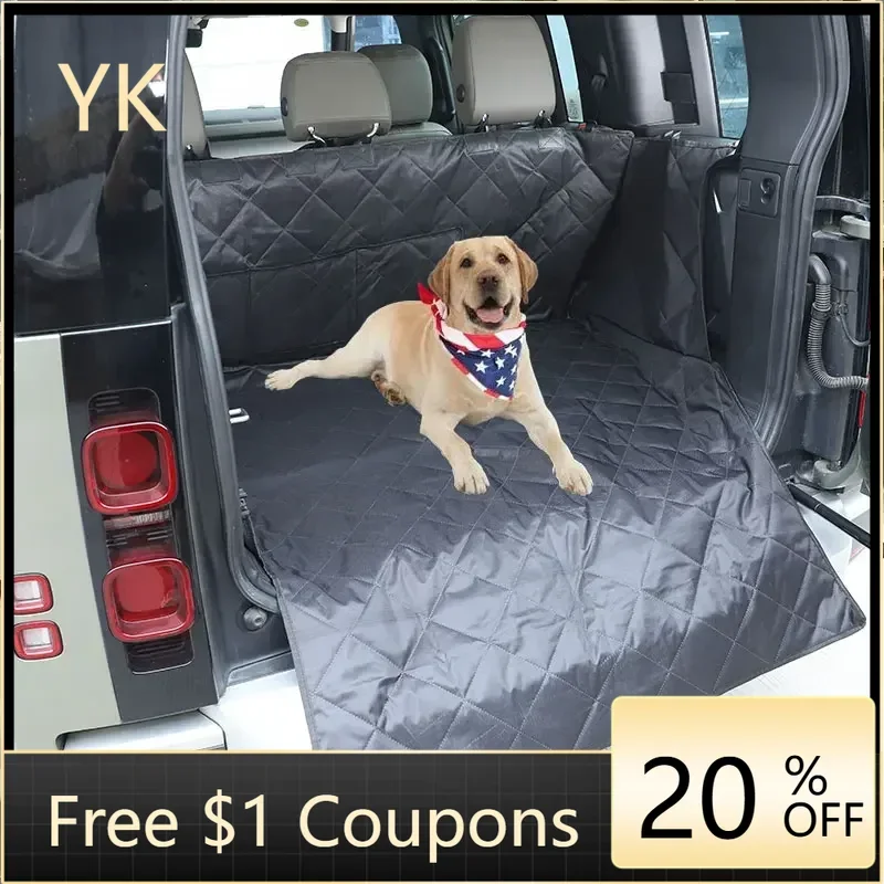 

For Land Rover Defender 110 130 2020-2024 Oxford Cloth Black Car Trunk Pet Seat Cover Pet Transport Pad Car Accessories