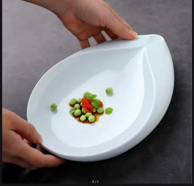 

Посуда Необычная керамическая тарелка Обеденный поднос с фруктами в стиле вестерн Салатница Декоративные тарелки Посуда для ресторана