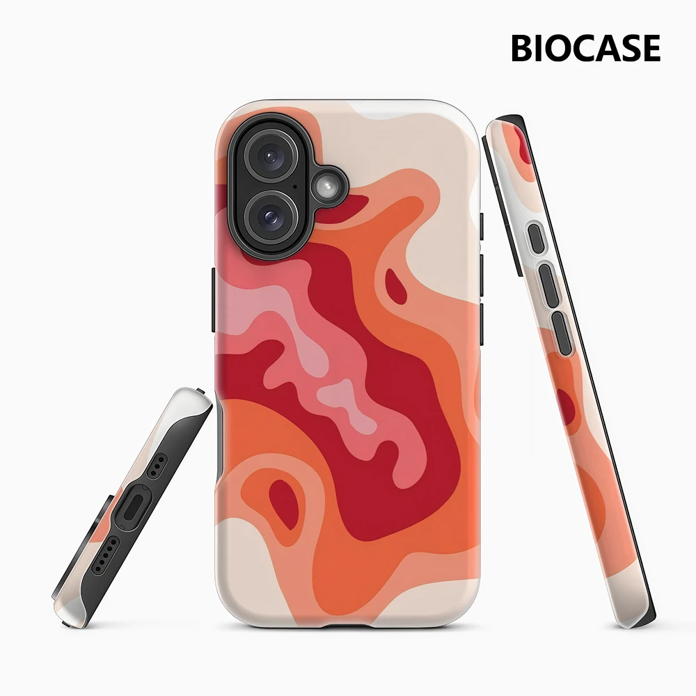 Crimson Swells IPhone 17 Must-Haves Handyhülle für IPhone 17 16 15 14 13 12 47 Pro Max Plus Doppelschichtige Rückseite