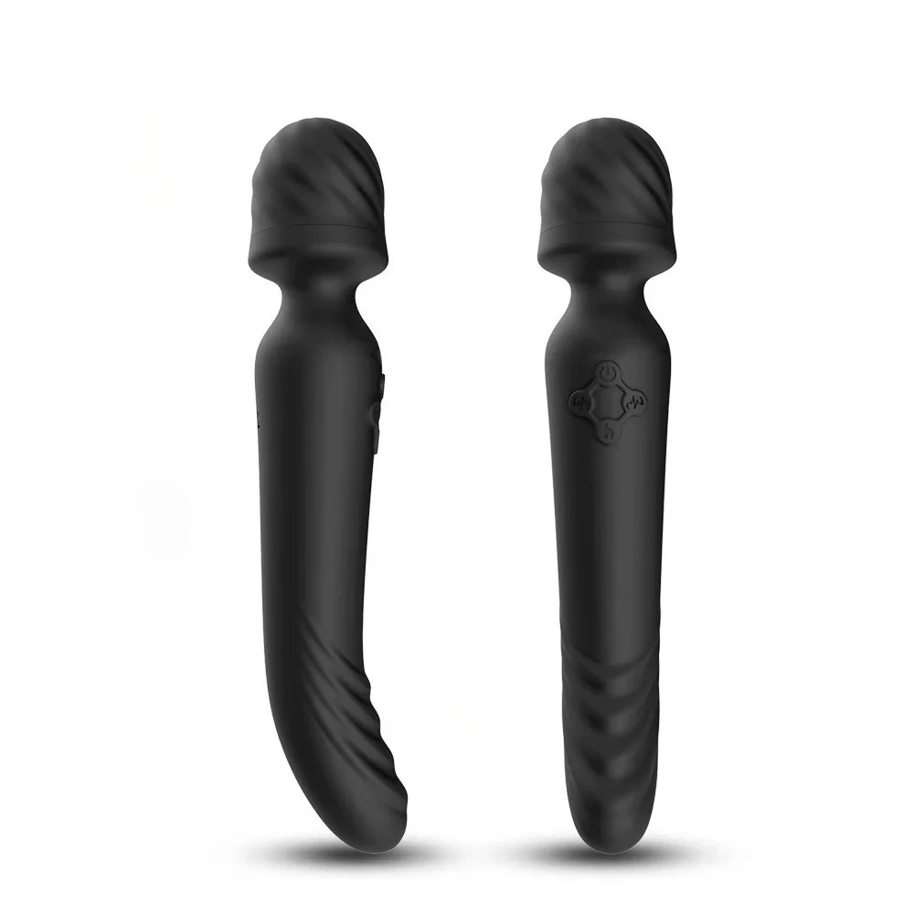 Fully Waterproof Silent Vibration Massage Stick Soft Silicone USB Charging Portable Intimate Relax Toy for Couples