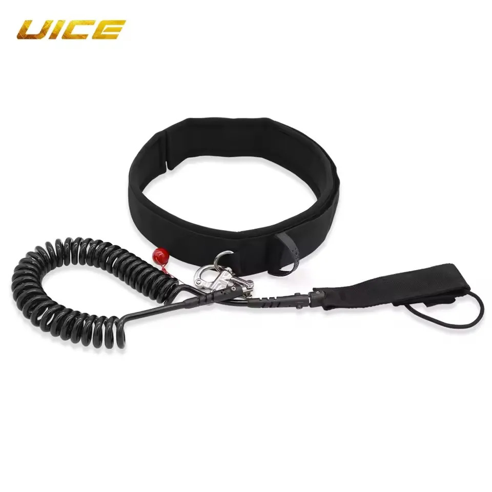 Surf Wingfoil Leash Hydrofoil Quick Release Waist Rope 10FT Surf Waist Belt Coiled Leash For Wing Board Rope Surfboard Accessory