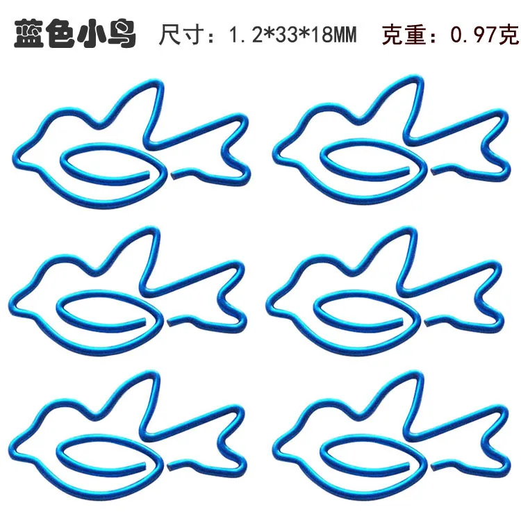 6Pcs Animal Shaped Paper Clips Cute Paperclip Assorted Colors Fun Creative Funny Memo Clips For Kids Children Party Invitation