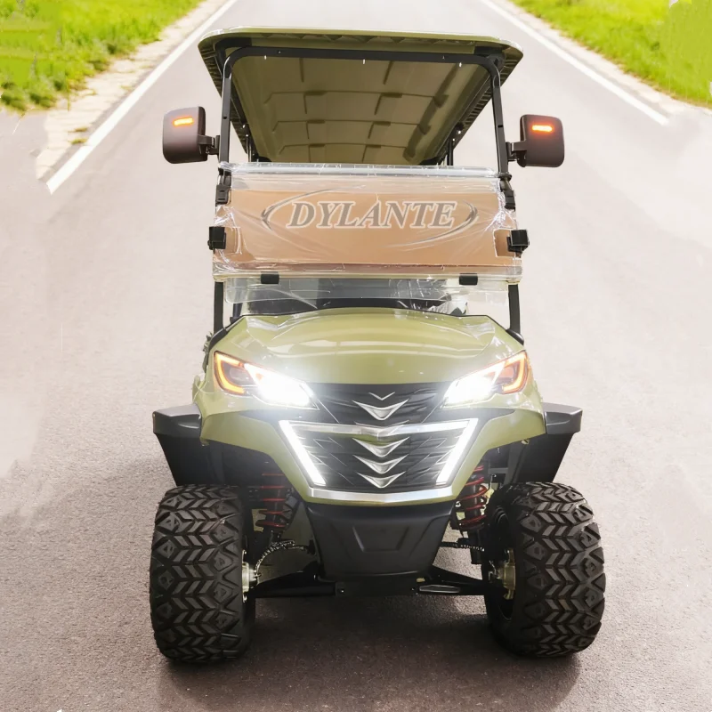 New Launched Wholesale Lead Acid/Lithium Battery Electric Golf Cart 2+2 Seater Buggy with Solar Panel