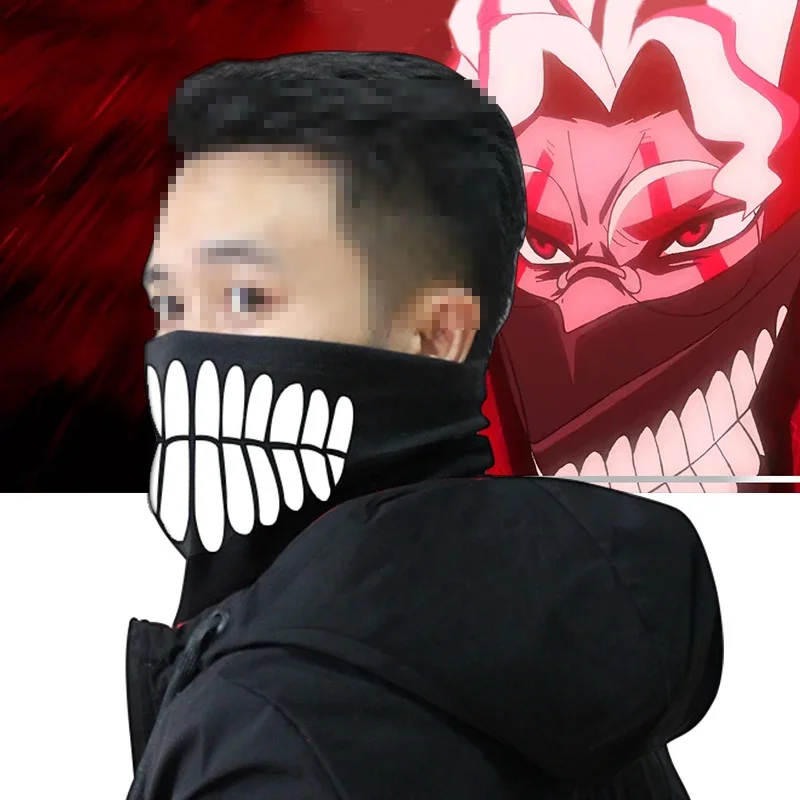 

Anime DAN DA DAN Face Mask Takakura Ken Dandadan Neckerchief Cosplay Men Women Neckwarmer Autumn Winter Warm Black Short Scarf