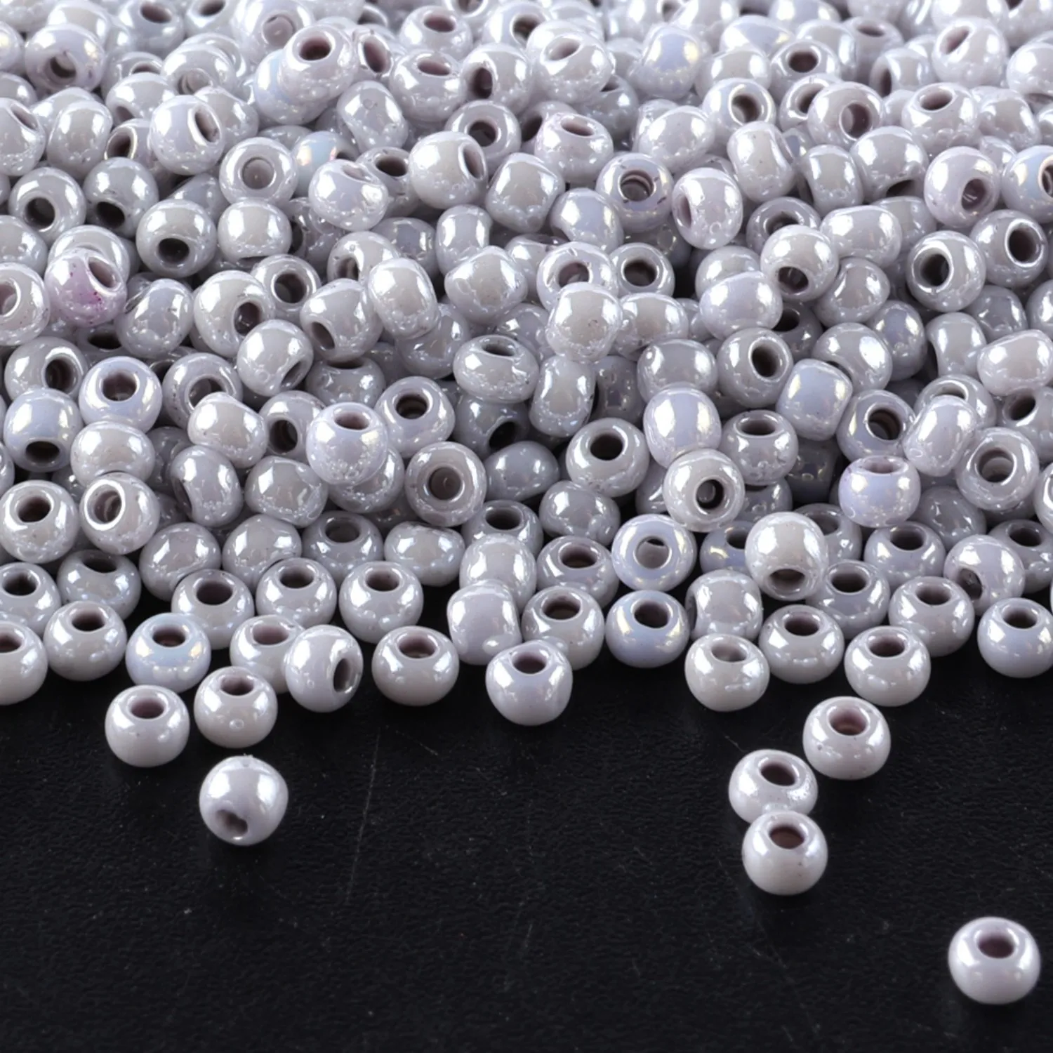 Hochwertige Perlen der Serie 11/0 in Perlmuttfarben, Schmuckzubehör, 10g/Tube, geeignet für alle Arten von DIY-Handwerk. – Detail 5