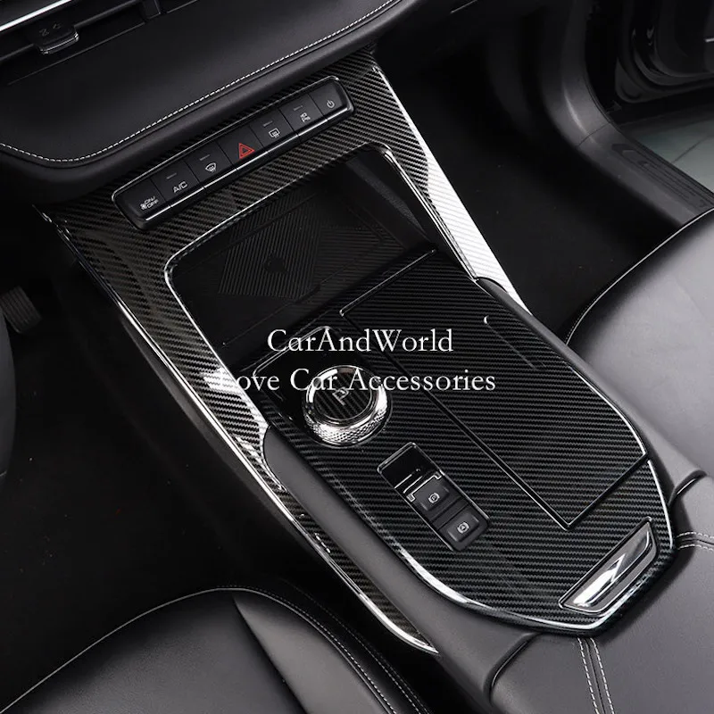 Stainless Steel Carbon Fiber Inner Control Lift Button Decorative Cover Trim Car Interior Accessories For Haval H6 H6s 2021 2022