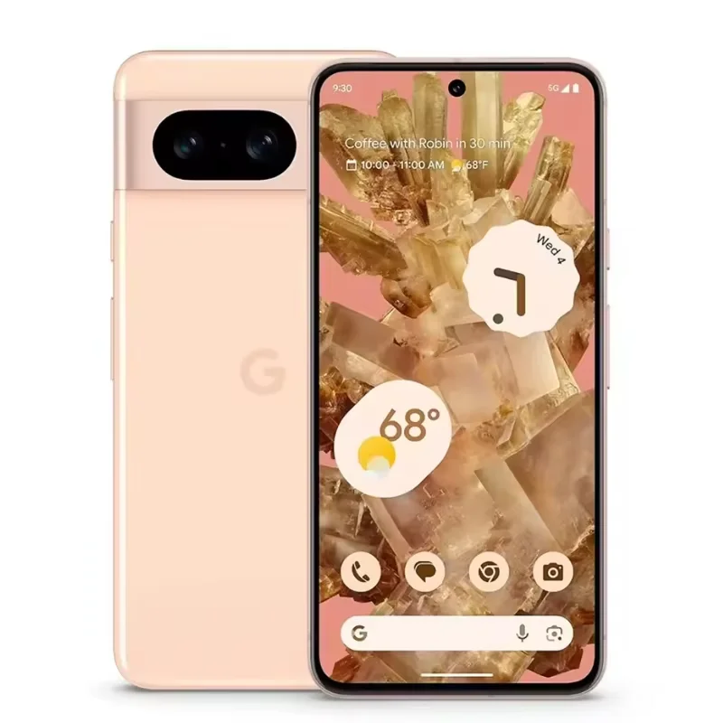 جوجل بيكسل 8 5G 6.2 "OLED 8GB RAM 128GB ROM NFC الأصلي المستخدمة هاتف محمول جوجل Tensor G3 ثماني النواة أندرويد الهاتف الذكي