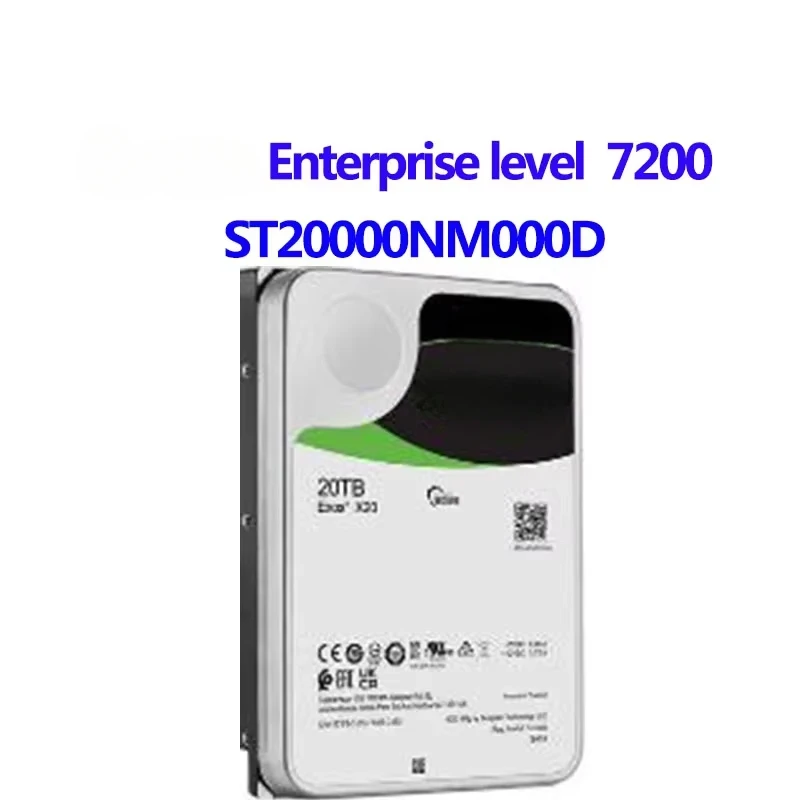 ST20000NM000D For EXOS X20 20TB ENTERPRIES Internal HARD DRIVE 7200 RPM 7.2k 256MB 3.5 INCH 6GB/s SATA  ST20000NM000D