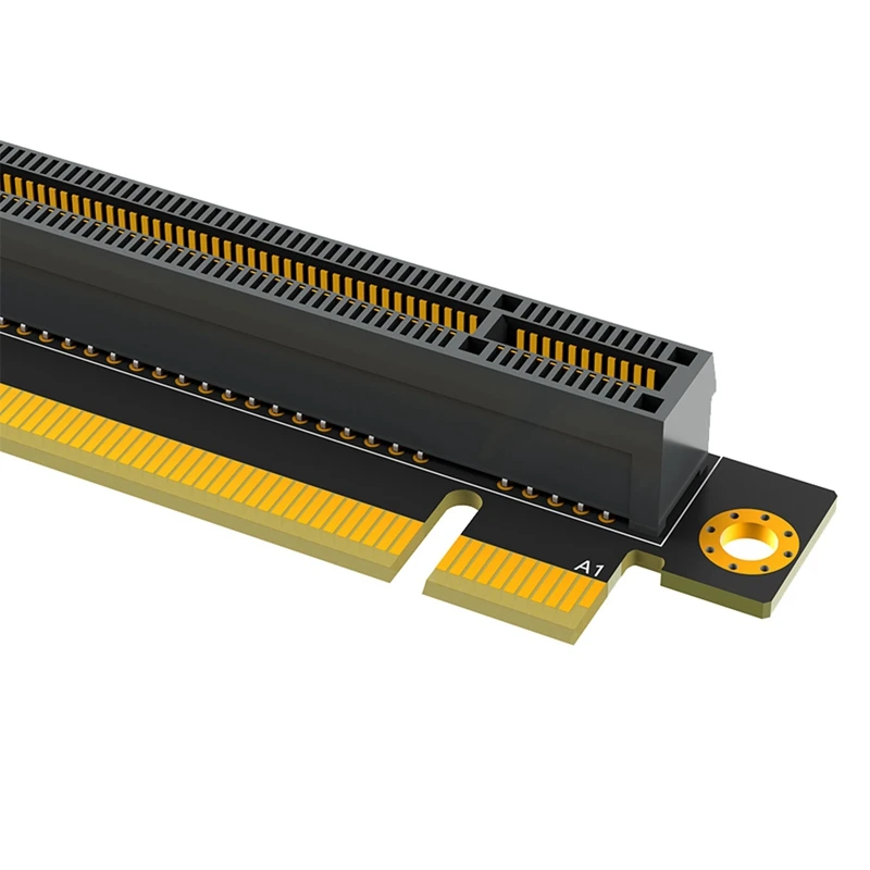 PCI-E 16X 3.0 90 Degree Reverse Male To Female Riser Card Add On Card For 1U Server (Installation Direction Towards CPU)