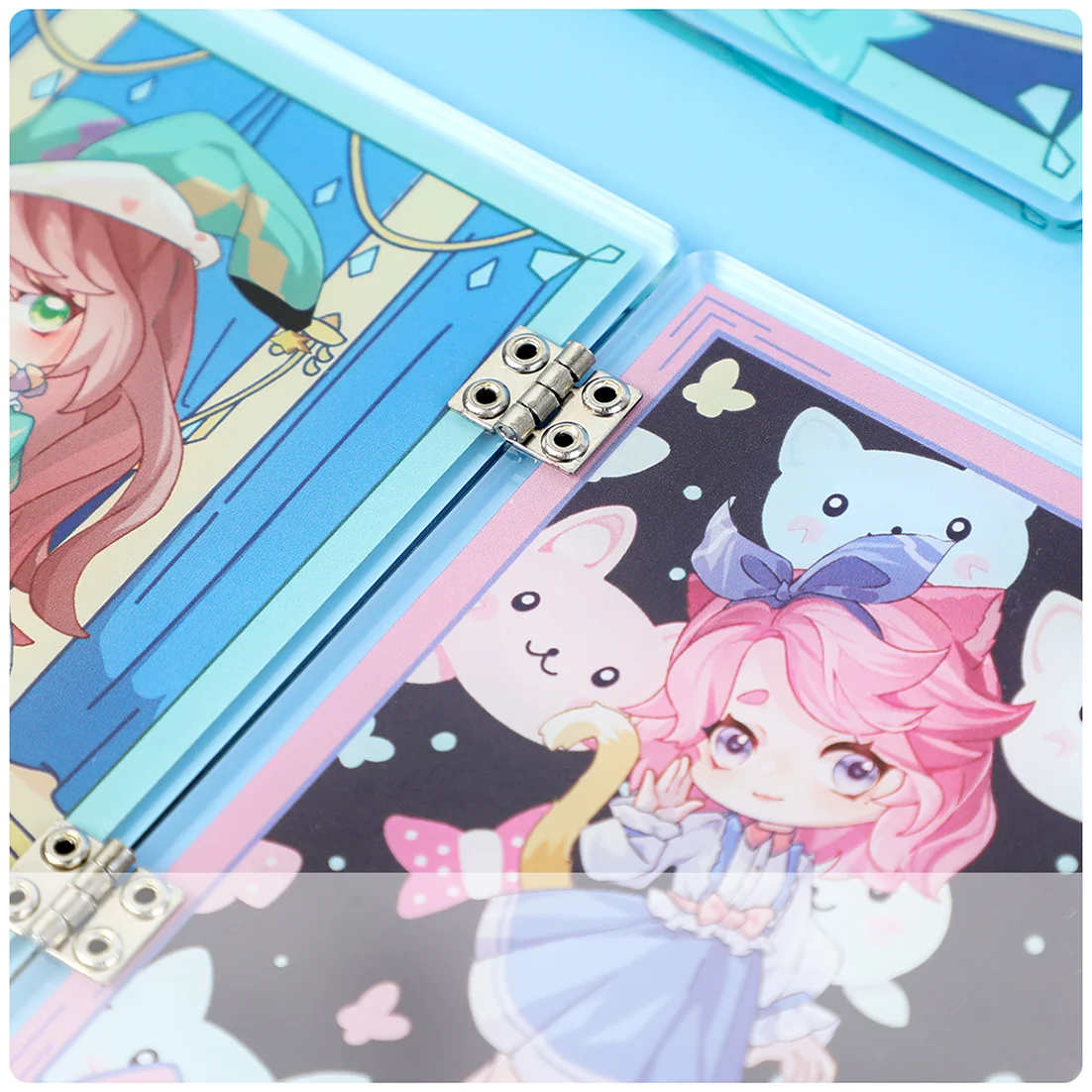 Custom Acrylic Stand Custom Hinged Folding Screen Standees Personalized Anime Character Double Sided Printing Photo Standees view 4