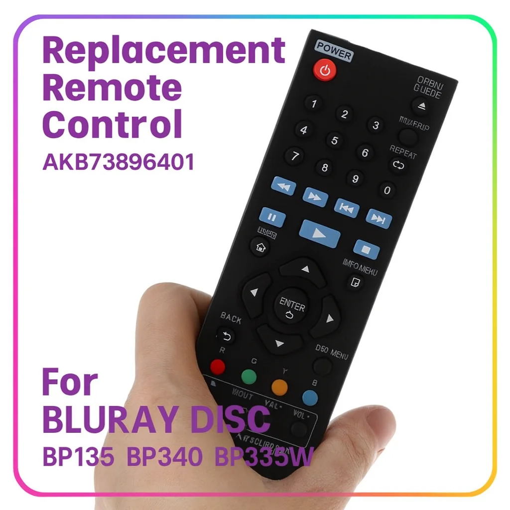 Mando a distancia de repuesto AKB73896401 - Compatible con reproductor de DVD LG Blu-ray (BP135/BP340/BP335W/BP175/BP255/BP300) |   No hay programa