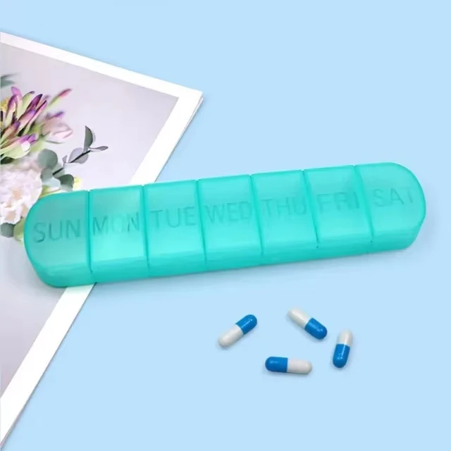 7 Dagen Wekelijkse Bunker Mini Draagbare Pillendoosje Drug Doseer Tablet Geneeskunde Opslagcontainer Reiscapsule Box Organizer