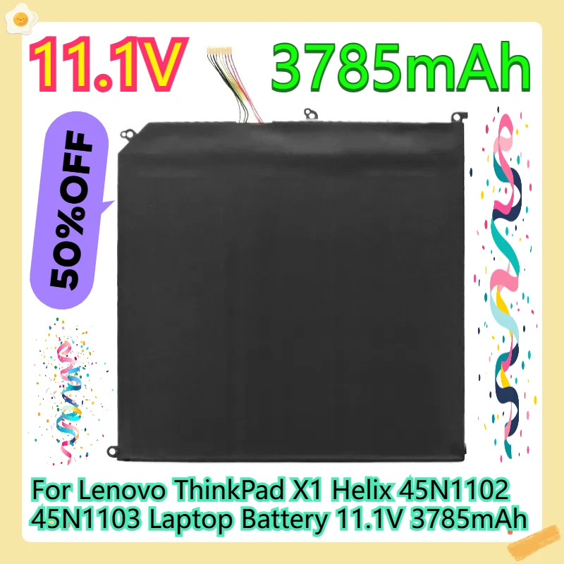 

For Lenovo ThinkPad X1 Helix 45N1102 45N1103 Laptop Battery 11.1V 3785mAh