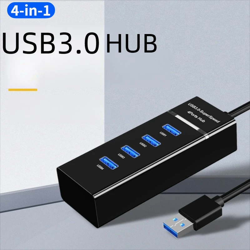 

4 Ports USB 3.0 Hub USB Hub High Speed USB Splitter Adapter 5Gbps PC Computer Accessories Multiport Hub 4 USB 3.0 4 Ports