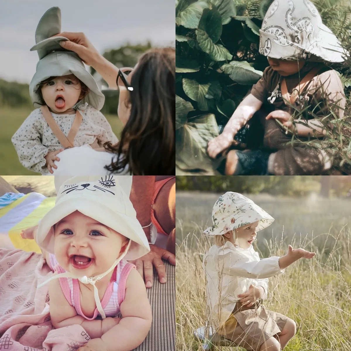 Chapéu de praia chapéu de praia chapéu de verão com cordão elodie presente personalizado para o bebê criança