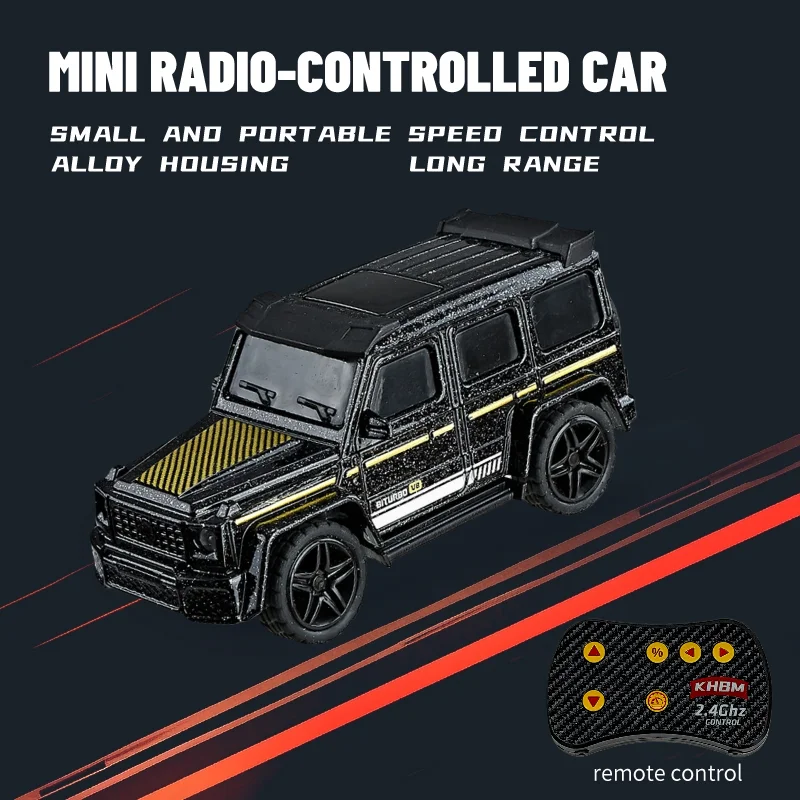 Neues RC-Auto, MINI-Legierung, 1/64 ferngesteuertes Auto, bequem zu tragen, 60 Minuten Arbeitszeit, Kindergeschenke, elektronisches Spielzeug