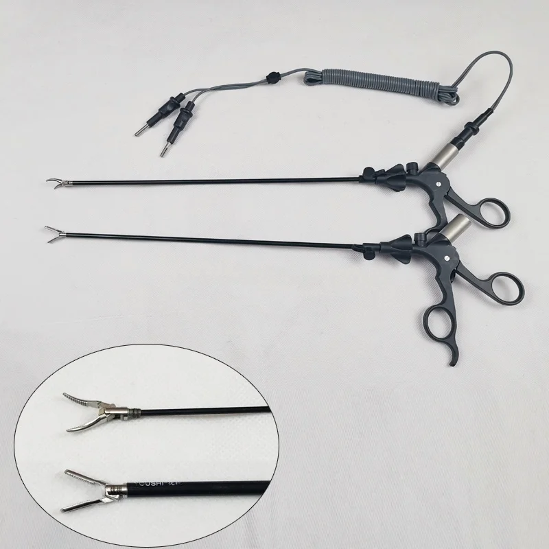 Reusable Bipolar Coagulation Forceps – Laparoscopic Electrosurgical Hemostatic Forceps for Surgery