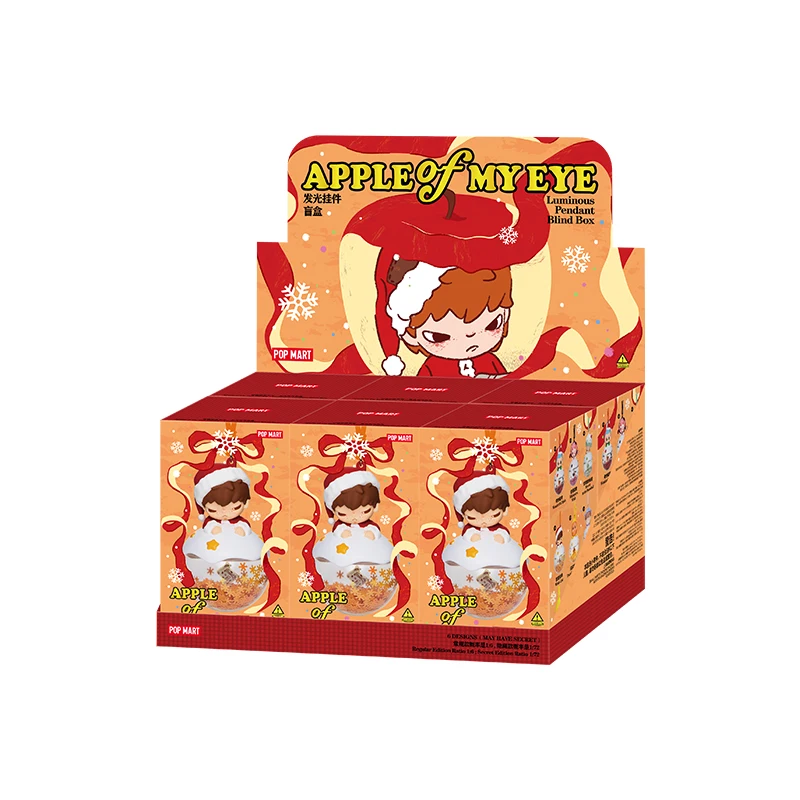 POPMART APPLE VAN MIJN OOG Serie Lichtgevende Hanger Blind Box Speelgoed Kawaii Anime Figuur Verrassing Mystery Box Kerstcadeaus