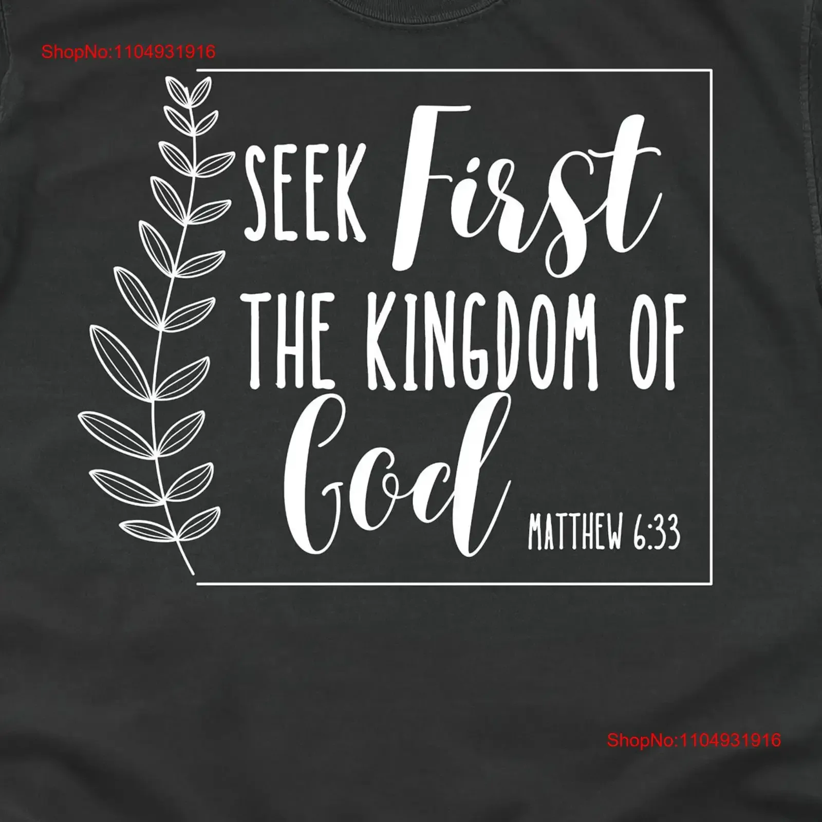 Seek Ye First The K… - image
