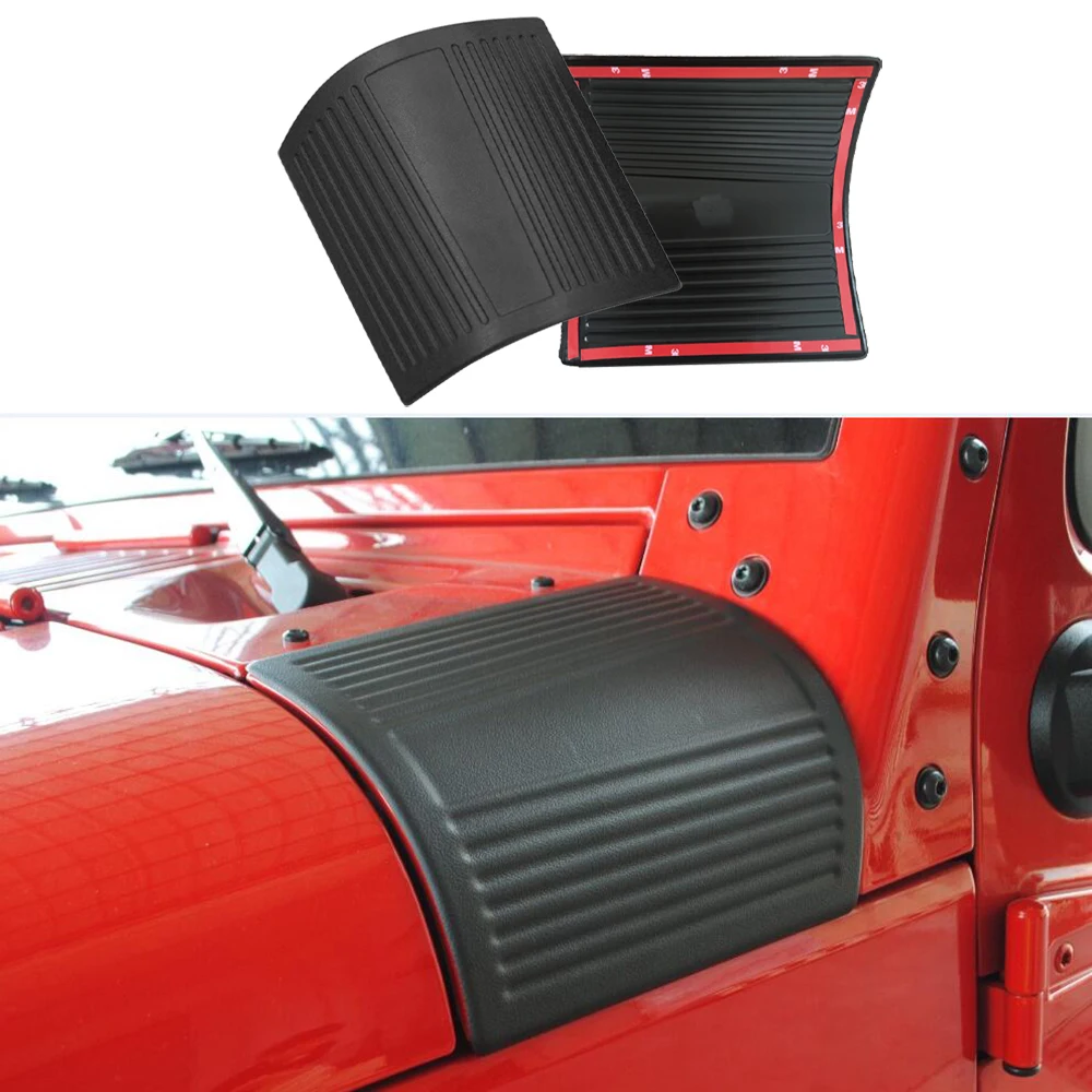Lantsun J072 Body Armor Cover Corner Guards ABS for Jeep for Wrangler JK07-17, 1-pair