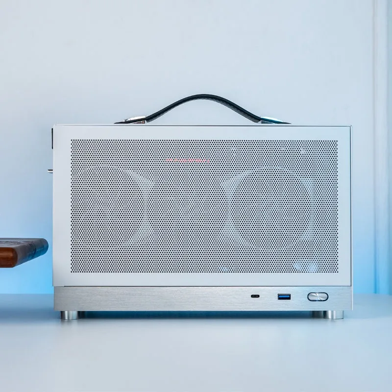 S300 ITX حقيبة يد محمولة USB-C كمبيوتر مكتبي صغير SFX GPU Riser 3.0/4.0 ألومنيوم صغير جدًا