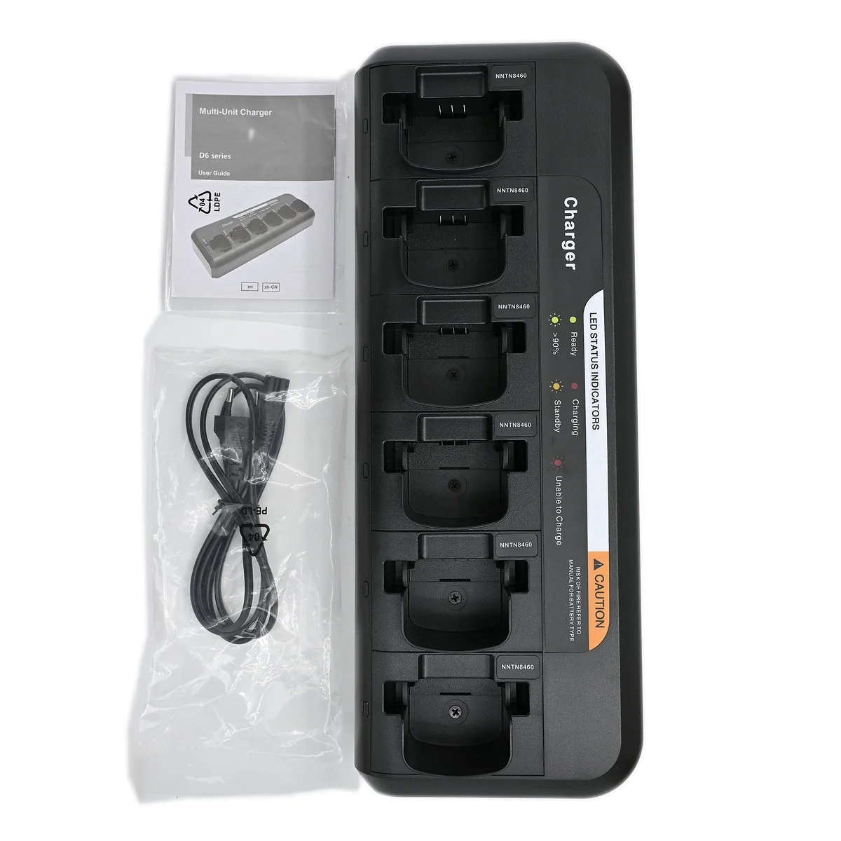

PMLN6595 Зарядное устройство с шестью фокусами для Motorola DP1400 XIR P3688 DEP450 Ep450 DP4800 CP200D Радиолюбитель Шесть единиц Лоток для зарядки