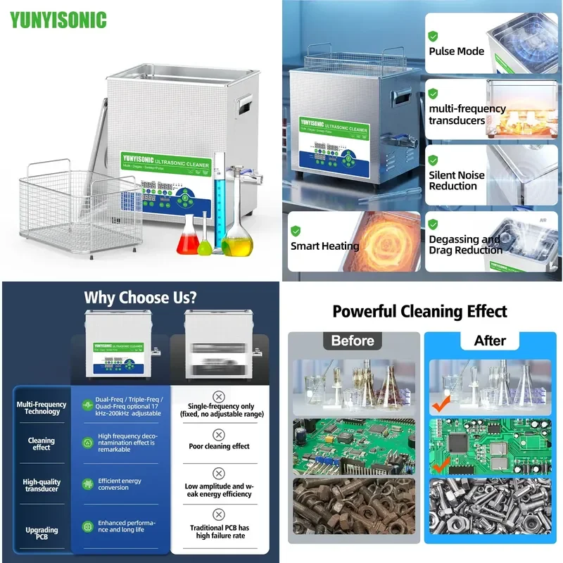 for Ultrasonic Homogenizer 600W 1000W 2000W Lab Industrial Mixer Extraction Emulsification Equipment with Digital Controller