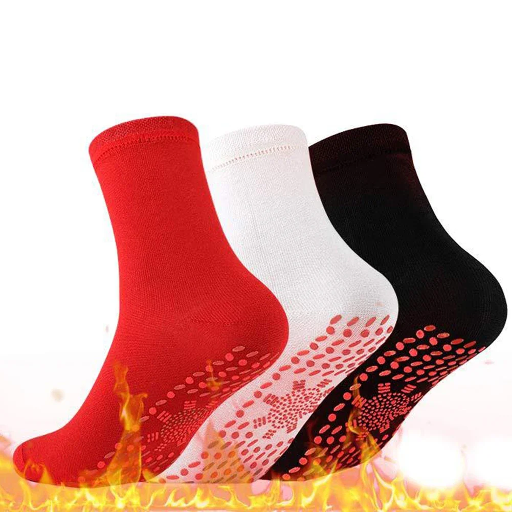 10-1pairs Winter Self-heating Socks Health Care Socks Women Ski Sports Self Heated Massage Man Short Sock Magnetic Therapy Sock