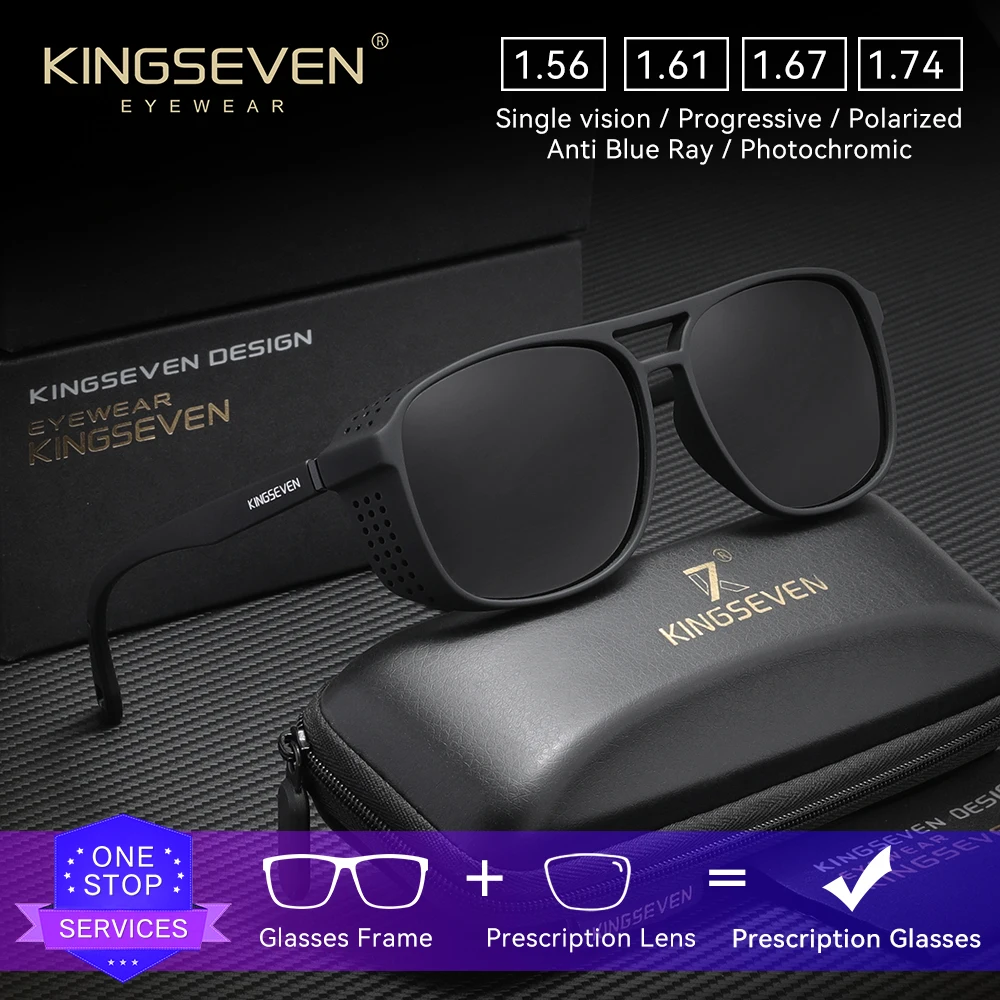 

KINGSEVEN Original Causal Optical Sunglasses Myopia Hyperopia Prescription Glasses Outdoor Driving Polarized Fashion Men Eyewear