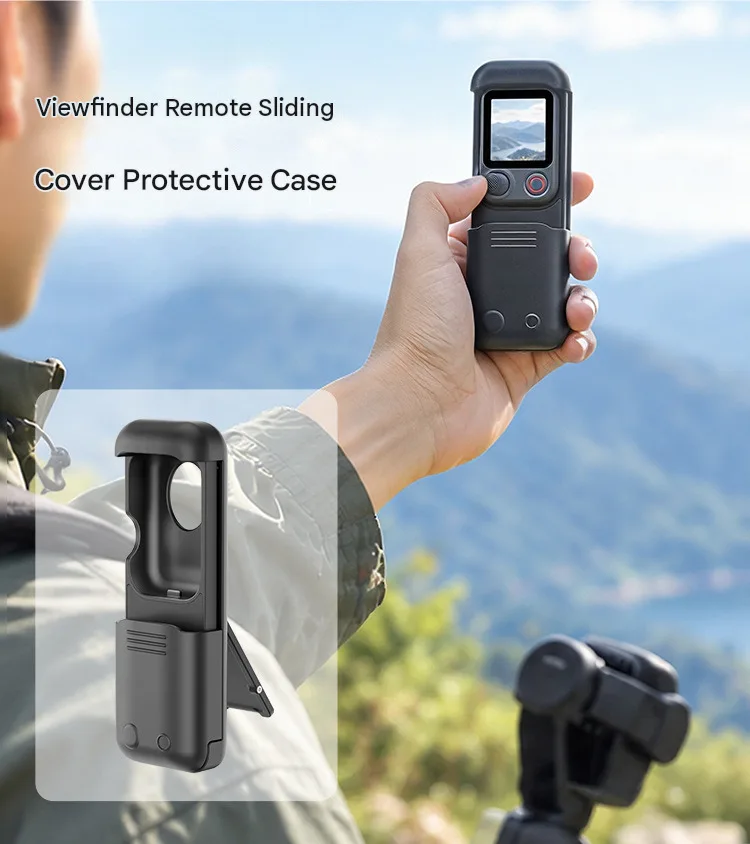 Camera Remote Control Protective Shell For DJI Pocket4P Action Camera Remote Control Viewfinder Slide Cover Protector Case