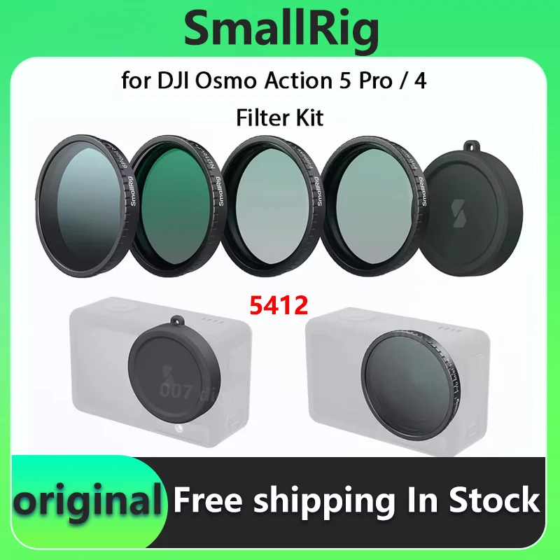 kit-de-filtros-smallrig-para-dji-osmo-action-5-pro-4-con-1-4-black-mist-nd16-y-cpl-star-cross-filtro-de-simulacion-de-pelicula-cubierta-de-lente-5412