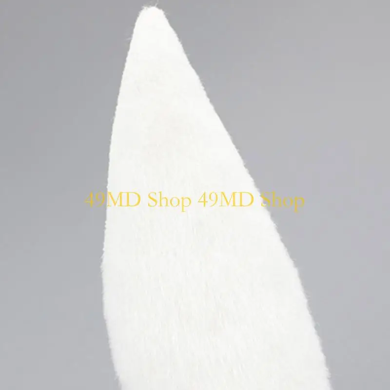 49MD Plush Bunny Ear Hair Hoop Woman Teenagers Makeup Headband for Easter Halloween Carnivals Cosplay Hair Accessories