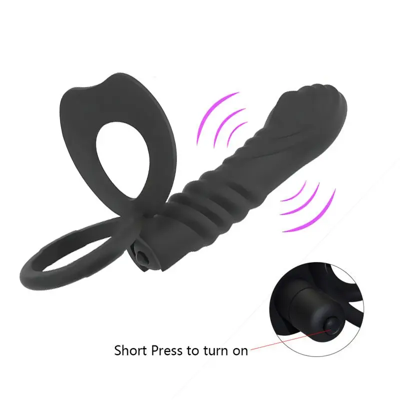 10 Frequency Double Penetration Anal Plug Dildo Butt Plug Vibrator For Men Strap On Penis Vagina Plug Adult Sex Toys For Couples