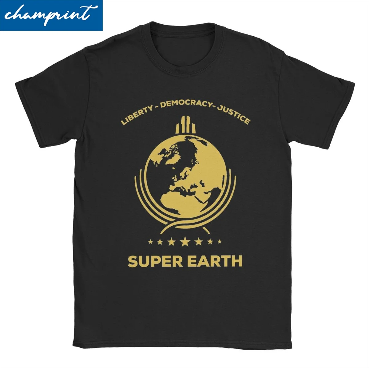 Helldivers Super Earth Diving Into Hell for Men Women T Shirts Vintage Tees Short Sleeve T-Shirts Pure Cotton Big Size Tops