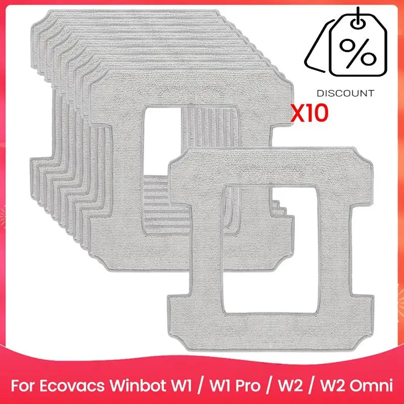 For Ecovacs Winbot W1 / W1 Pro / W2 / W2 Omni Window Cleaning Robots, Window Cleaner Robot Cleaning Cloth-Y48A